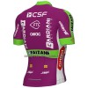 Completo Maglia + Pantaloncino con bretelle 2022 Bardiani-CSF Faizane Manica Corta Verde Lilla